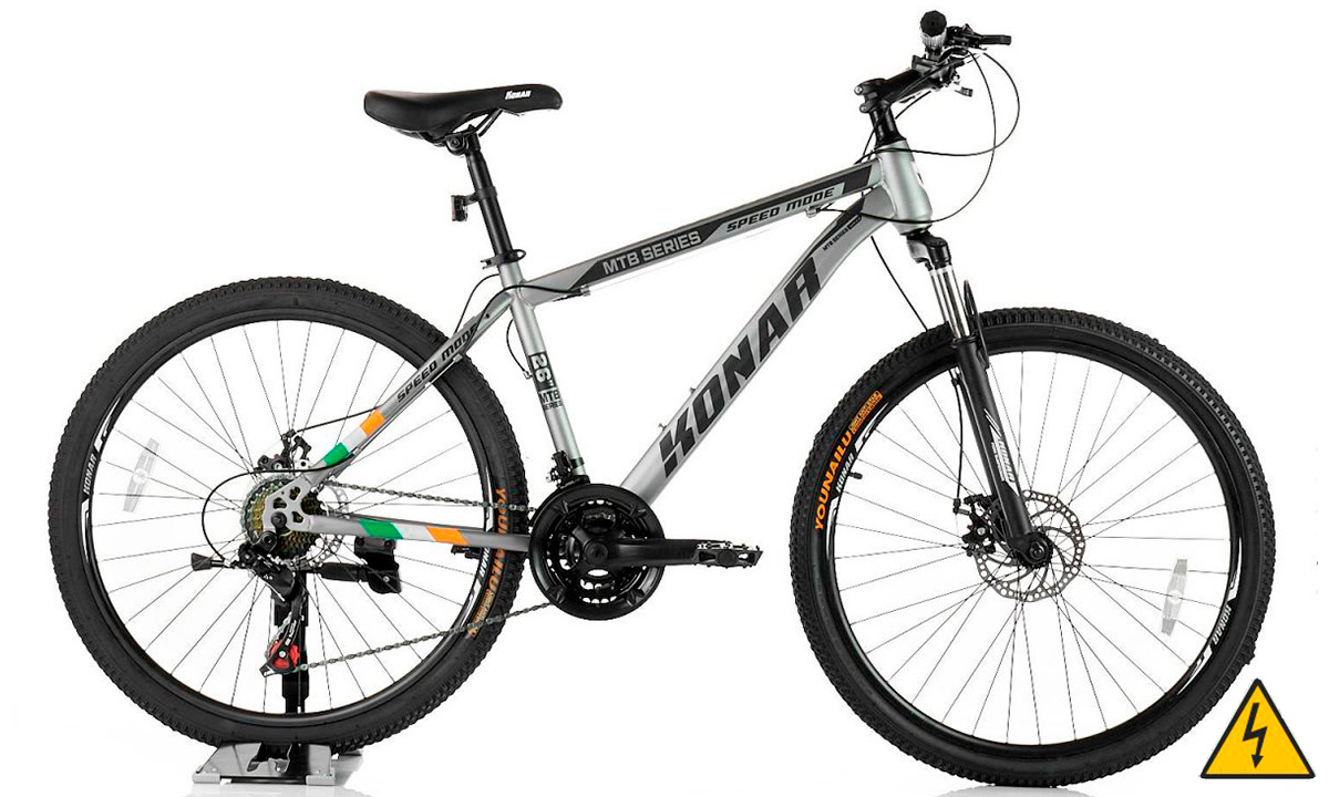 Электровелосипед KONAR KS Pro Team 26" 500W (2021) 2021 Серый 